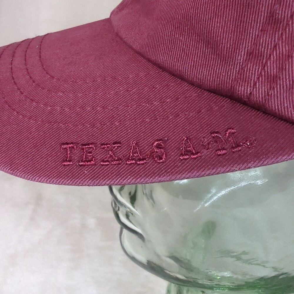 Texas A&M Hat Aggies Strapback Adult Cap Maroon Embroidered American Needle OSFA - Picture 4 of 12
